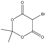 5-Bromo-2,2-dimethyl-1,3-dioxane-4,6-dione Struktur