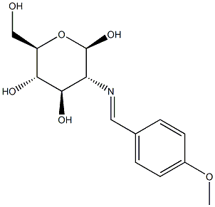 N-(4-Methoxybenzylidene)-b-D-glucosamine Struktur