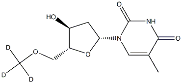 5'-O-Methyl-D3-thymidine Struktur