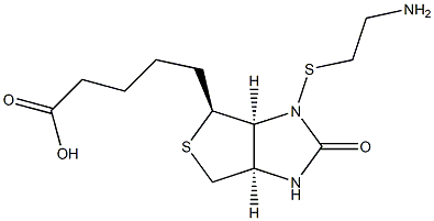 D-biotin-N-mercaptoethylamine Struktur