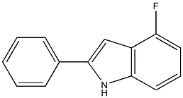 4-fluoro-2-phenylindole Struktur