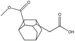 2-(4-(methoxycarbonyl)adamantan)acetic acid Struktur