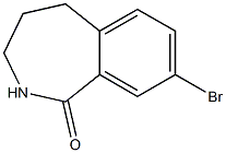 8-bromo-2,3,4,5-tetrahydrobenzo[c]azepin-1-one Struktur