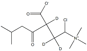 Isovaleryl-DL-carnitine-d3 (chloride) Struktur