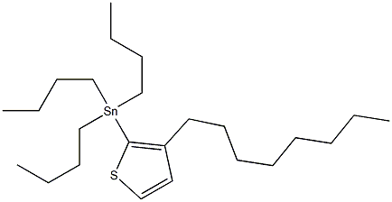 Tributyl-(3-octyl-thiophen-2-yl)-stannane Struktur