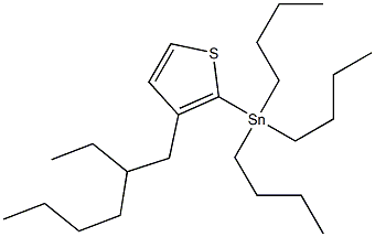 Tributyl-[3-(2-ethyl-hexyl)-thiophen-2-yl]-stannane Struktur