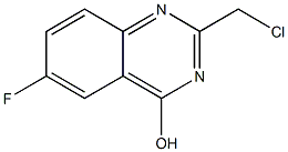 2-Chloromethyl-6-fluoro-quinazolin-4-ol Struktur