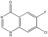 7-Chloro-6-fluoro-1H-quinazolin-4-one Struktur