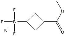 potassium trifluoro[3-(methoxycarbonyl)cyclobutyl]boranuide Struktur