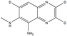 5-Amino-6-methylaminoquinoxaline-d3 Struktur