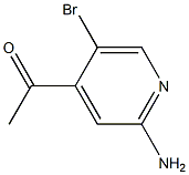 1-(2-Amino-5-bromo-pyridin-4-yl)-ethanone Struktur