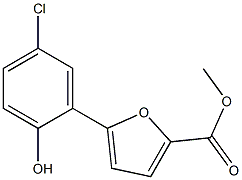 5-(2-HYDROXY-5-CHLOROPHENYL)FURAN-2-CARBOXYLIC ACID METHYL ESTER Struktur