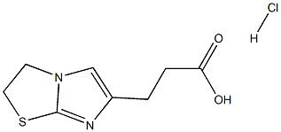 3-(2,3-DIHYDROIMIDAZO[2,1-B][1,3]THIAZOL-6-YL)PROPANOIC ACID HYDROCHLORIDE Struktur