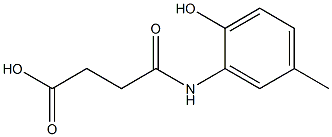 N-(2-HYDROXY-5-METHYL-PHENYL)-SUCCINAMIC ACID Struktur