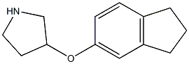 2,3-DIHYDRO-1H-INDEN-5-YL 3-PYRROLIDINYL ETHER Struktur