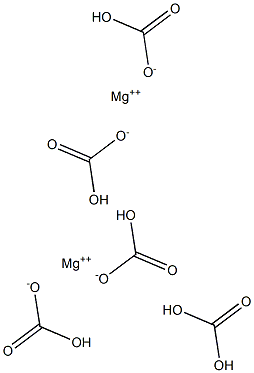 Di(magnesium bicarbonate) carbonate Struktur