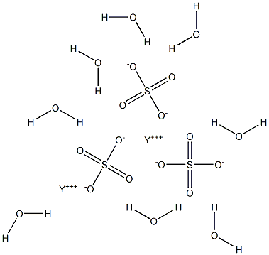 Yttrium sulfate octahydrate Struktur