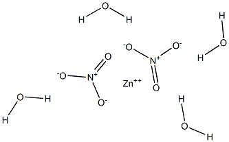 Zinc nitrate tetrahydrate Struktur