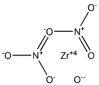 Zirconium oxide dinitrate Struktur