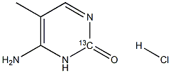 5-Methyl Cytosine-2-13CHCl Struktur