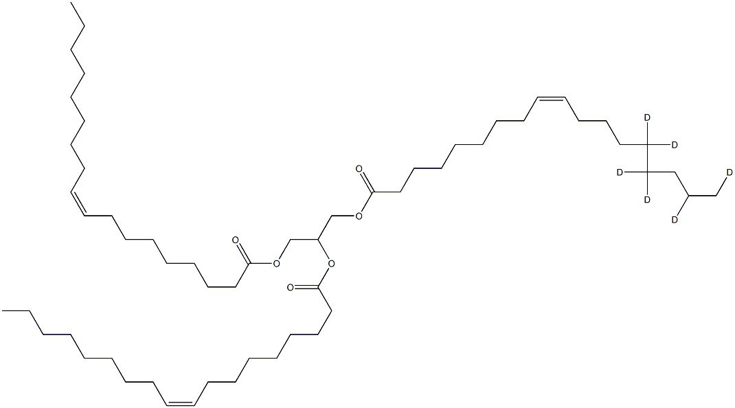 Triolein (-14,14,15,15,17,18-D6) Struktur