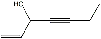 1-HEPTENE-4-YNE-3-OL Struktur