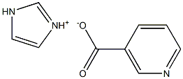 Imidazolium nicotinic acid Struktur