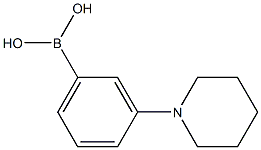 3-(N-piperidinyl)benzene boronate Struktur