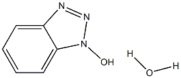 1-hydroxybenzotriazole monohydrate Struktur