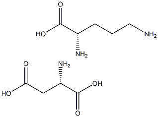 Ornithine aspartate Struktur