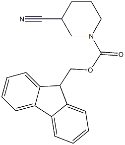 N-FMOC-3-cyanopiperidine Struktur