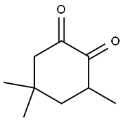 3,5,5-trimethyl-1,2-cyclohexanedione Struktur