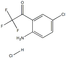 2-trifluoroacetyl-p-chloroaniline hydrochloride Struktur