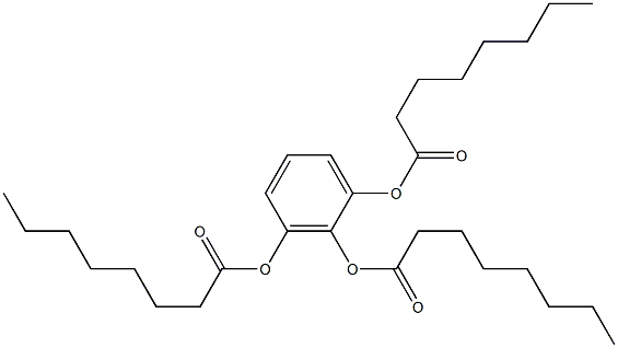 Phenylene trioctylate Struktur