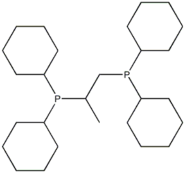 1,2-Bis(dicyclohexylphosphino)propane Struktur