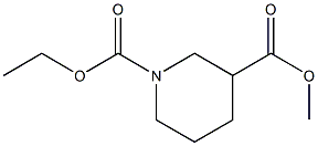 Methyl 1-ethoxycarbonylpiperidine-3-carboxylate Struktur