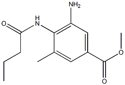 METHYL5-AMINO-4-(BUTYRYLAMINO)-3-METHYLBENZOATE Struktur