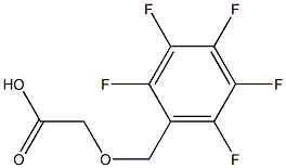 2,3,4,5,6-pentafluorobenzoxy acetic acid Struktur