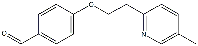 4-2-(5-methyl-2-pyridinyl)ethoxy benzaldehyde Struktur