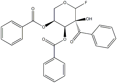 2,3,4-O-Tribenzoyl-l-ribopyranosyl fluoride Struktur