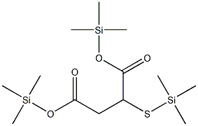 Bis(trimethylsilyl) 2-[(trimethylsilyl)sulfanyl]succinate Struktur