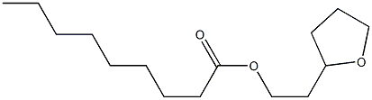 Nonanoic acid, [tetrahydro-2-furanyl]ethyl ester Struktur