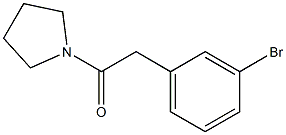 2-(3-Bromophenyl)-1-(pyrrolidin-1-yl)ethan-1-one Struktur