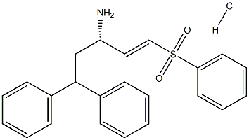 Phenyl (E)-(S)-3-amino-5-phenyl-1-(phenylsulphonyl)pent-1-ene hydrochloride Struktur