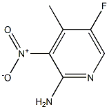 2-AMINO-3-NITRO-4-METHYL-5-FLUOROPYRIDINE Struktur