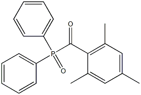 DIPHENYL(2,4,6-TRIMETHYLHENZOYL)PHOSPHINE OXIDE Struktur