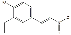 4-HYDROXY-3-ETHYL-BETA-NITROSTYRENE Struktur