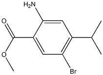 2-AMINO-5-BROMO-4-ISOPROPYL BENZOIC ACID METHYL ESTER Struktur