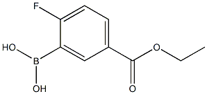 2-Fluoro-5-(Ethoxycarbonyl)benzene Boronic Acid Struktur