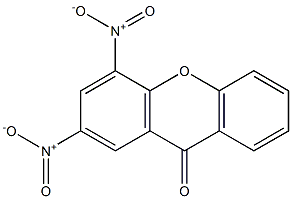 2,4-dinitroxanthone Struktur